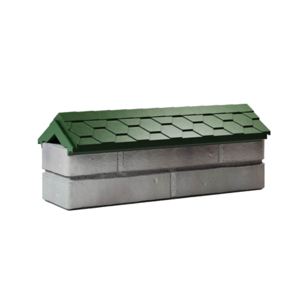 Парапет Zking Эверест Зеленый с посадкой на 0.5 кирпича (130мм) Тверь фото