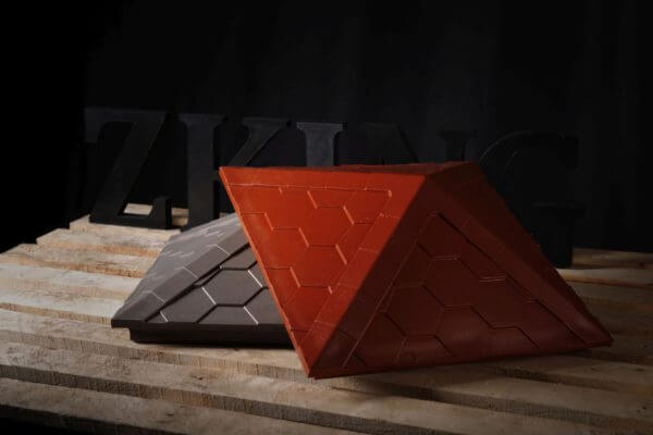 Колпак Zking Эверест Красный на столб 1.5х1.5 кирпича (390х390мм) в Твери фото