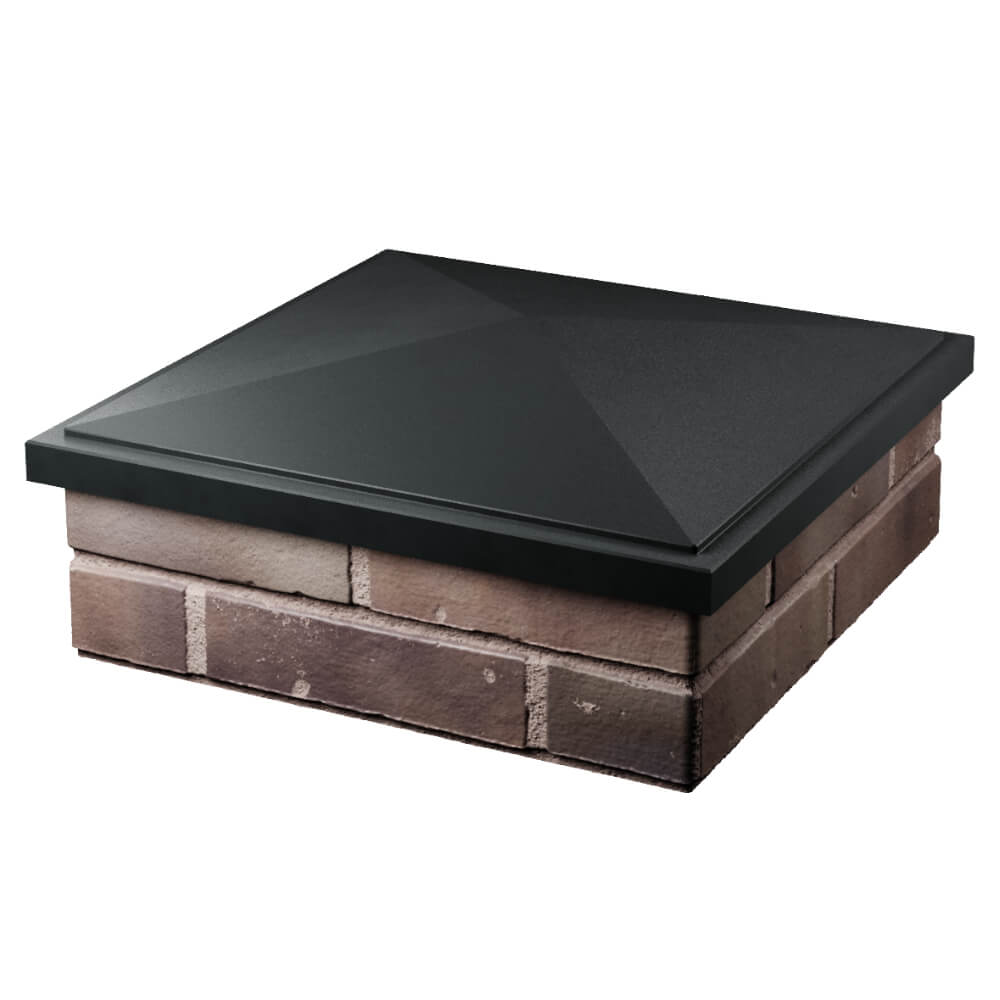 Колпак Zking БонаМоно Черный на столб 2х2 кирпича (515х515, 530х530мм) в Твери фото