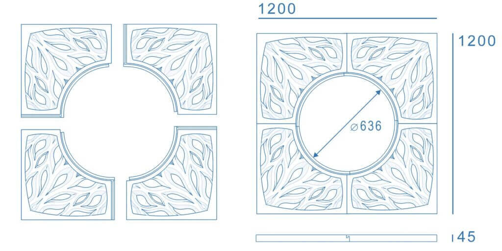 Приствольная решетка для дерева ZKING CRUST 1.2х1.2м Черная в Твери фото