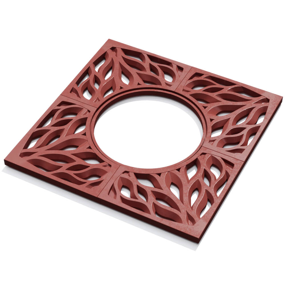 Приствольная решетка для дерева ZKING CRUST 1.2х1.2м Красная в Твери фото