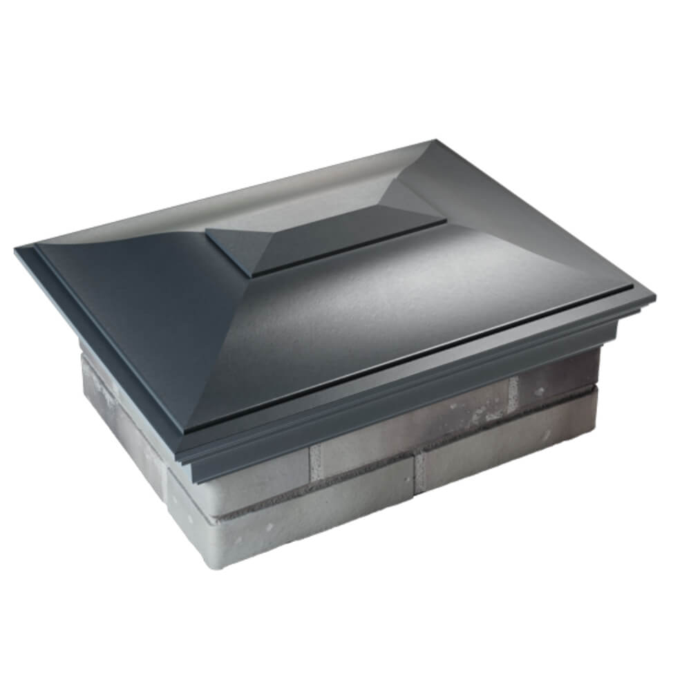 Колпак Zking Монблан Серый на столб 2х1.5 кирпича (515х385мм) Тверь фото