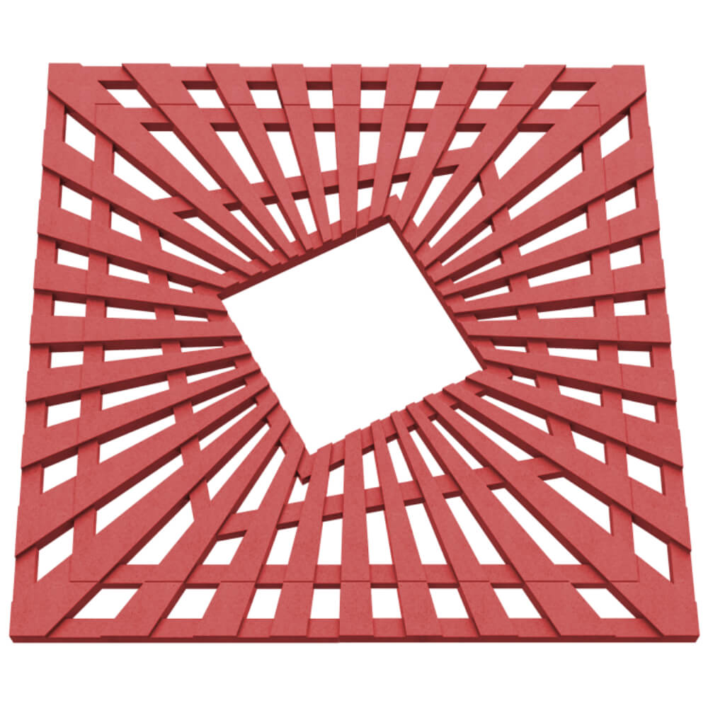 Приствольная решетка для дерева ZKING ATMOSPHERE 1.2х1.2м Красная в Твери фото