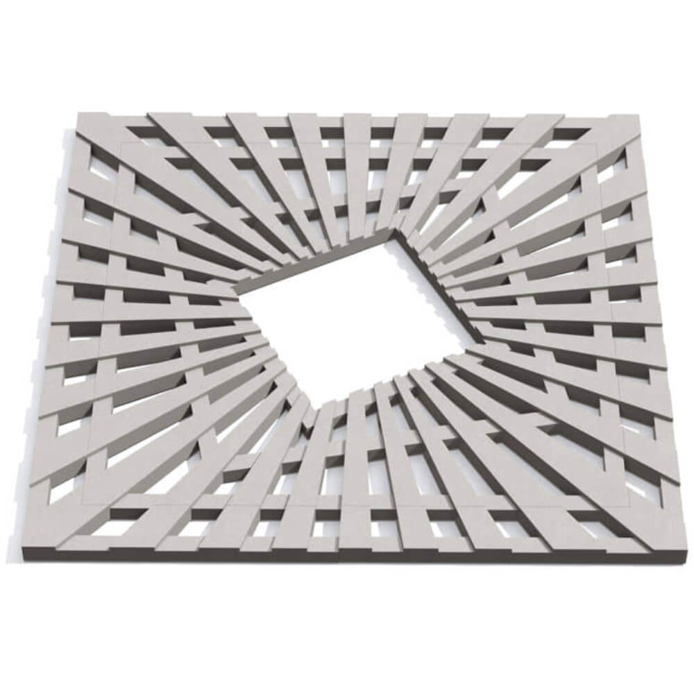 Приствольная решетка для дерева ZKING ATMOSPHERE 1.2х1.2м Бежевая Тверь фото