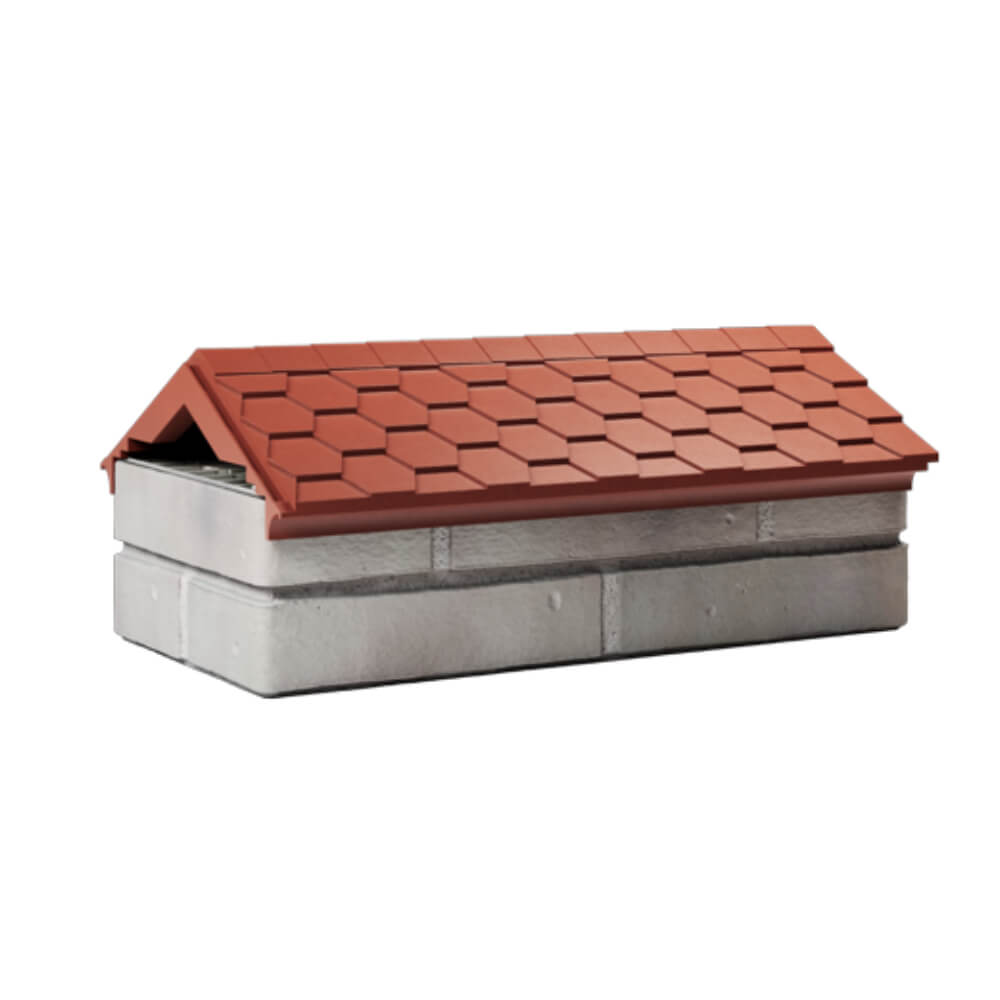 Парапет Zking Эверест Красный с посадкой на 1 кирпич (200/225/255мм) Тверь фото