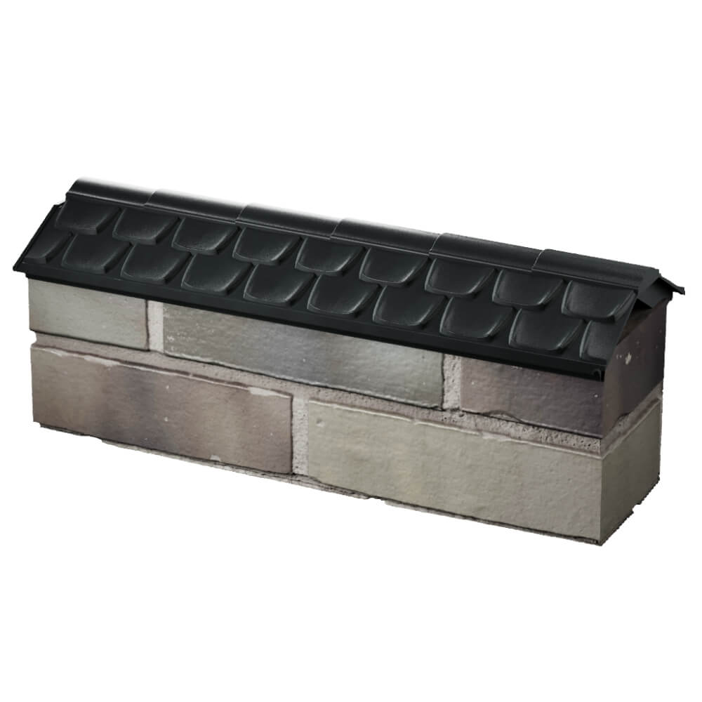 Парапет Zking Эльбрус Черный с посадкой на 0.5 кирпича (130мм) в Твери фото