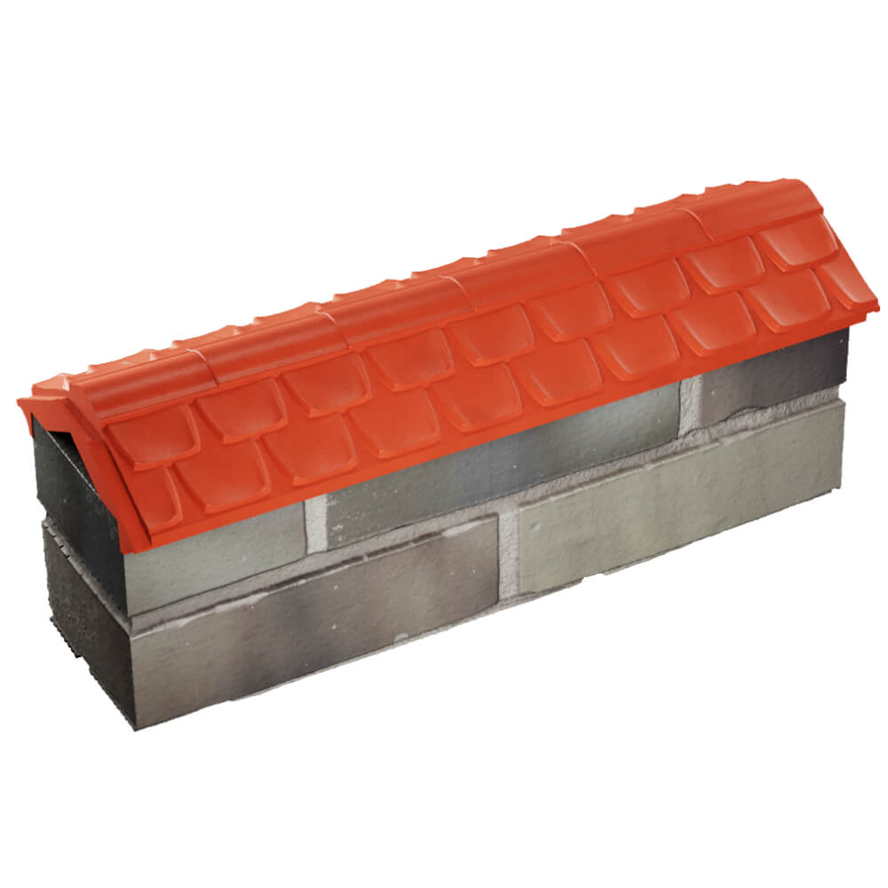 Парапет Zking Эльбрус Красный с посадкой на 0.5 кирпича (130мм) в Твери фото