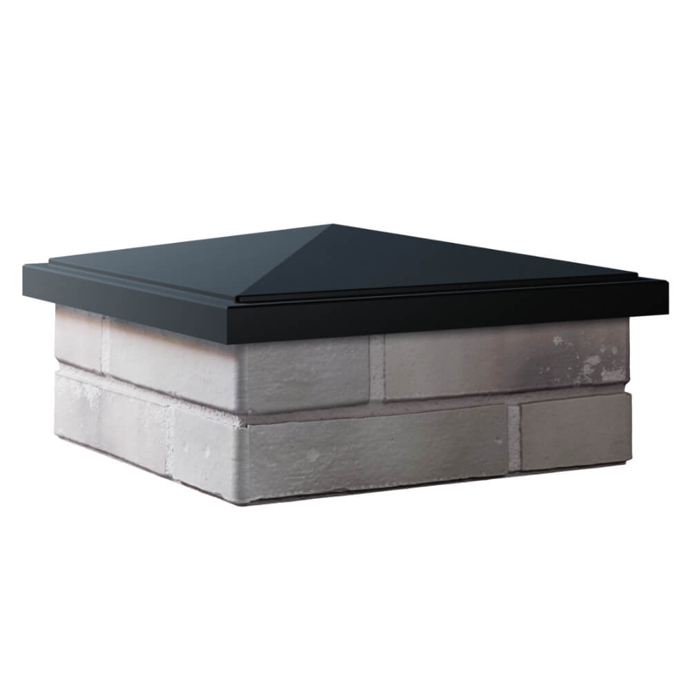 Колпак Zking БонаМоно Черный на столб 1.5х1.5 кирпича (385х385, 400х400мм) в Твери фото