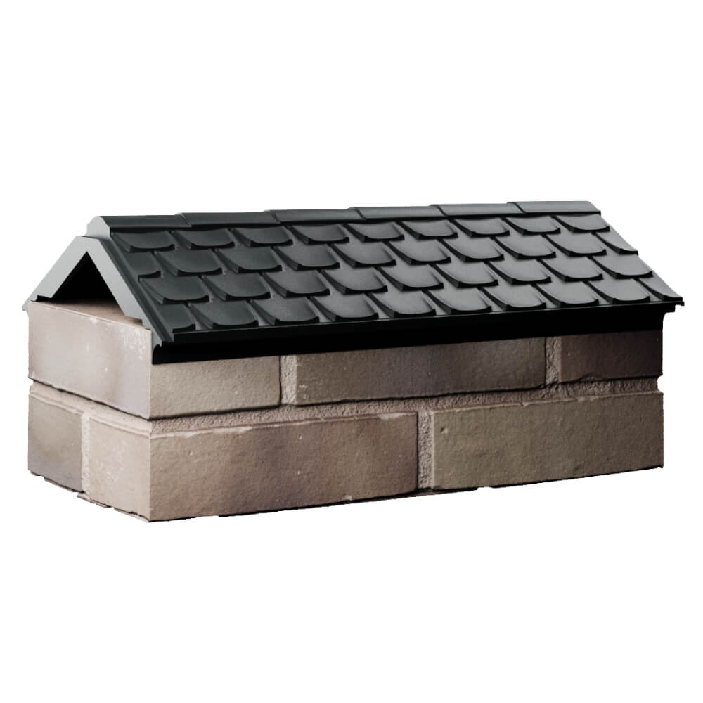 Парапет Zking Эльбрус Черный с посадкой на 1 кирпич (255мм) Тверь фото