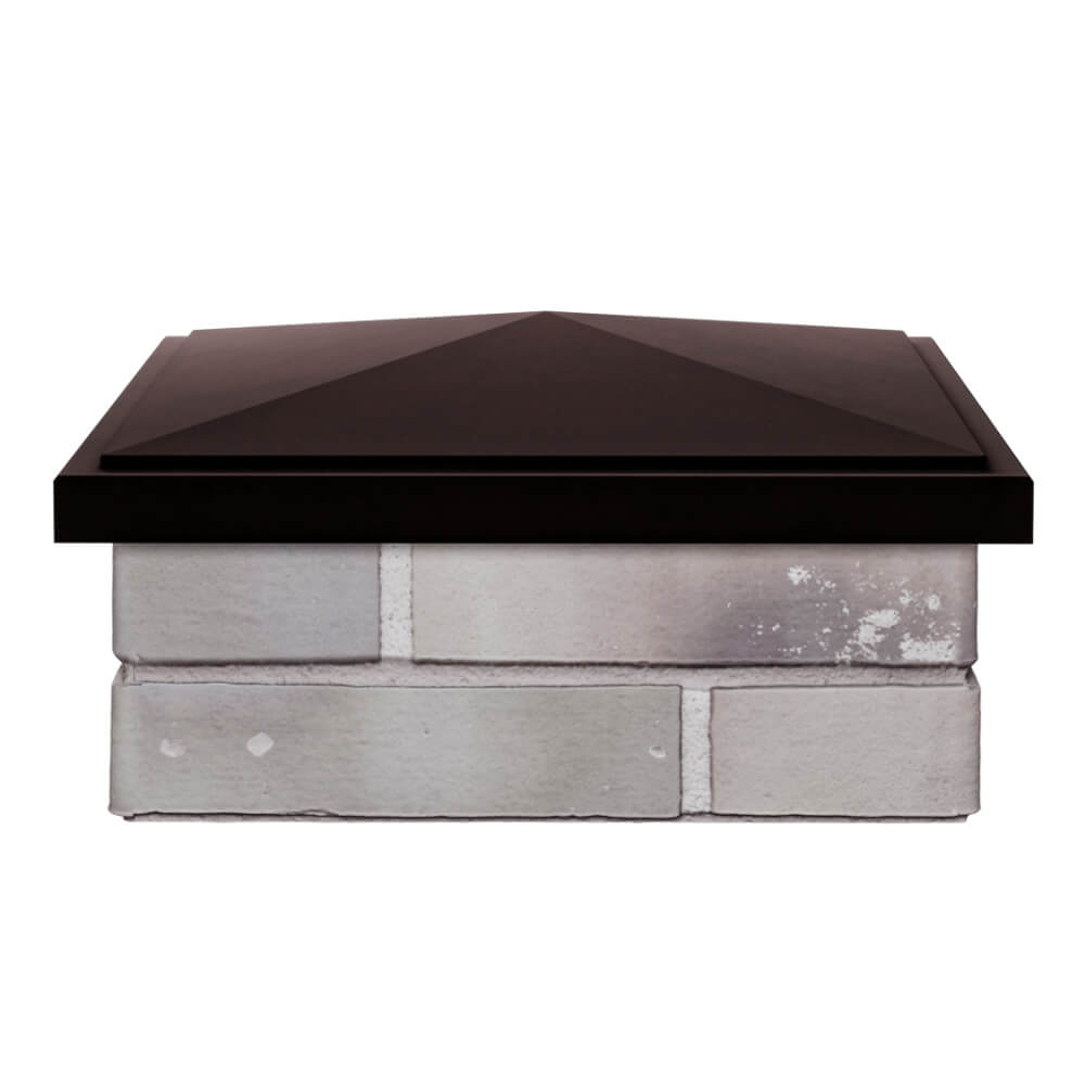 Колпак Zking БонаМоно Коричневый на столб 1.5х1.5 кирпича (385х385, 400х400мм) Тверь фото