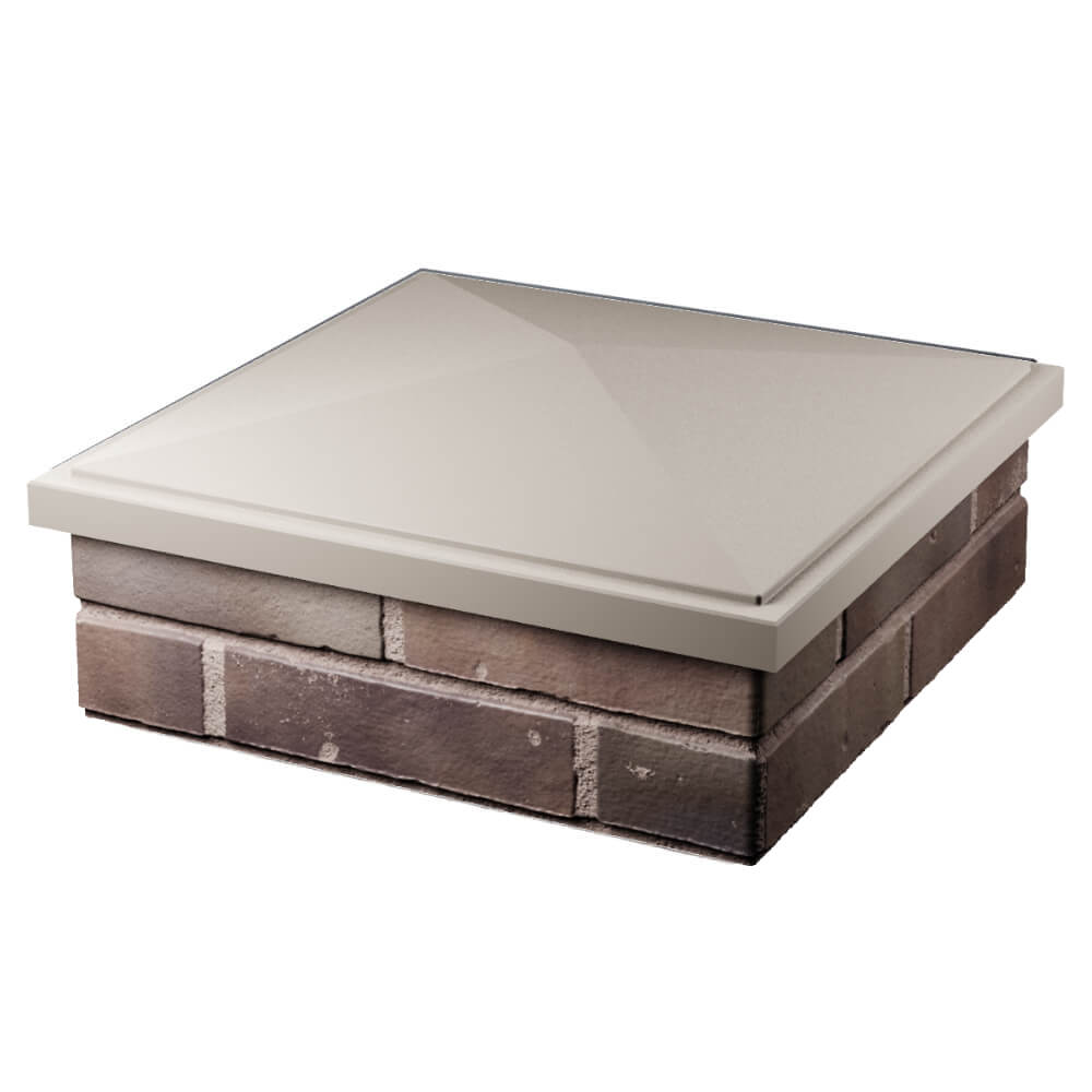 Колпак Zking БонаМоно Бежевый на столб 2х2 кирпича (515х515, 530х530мм) в Твери фото