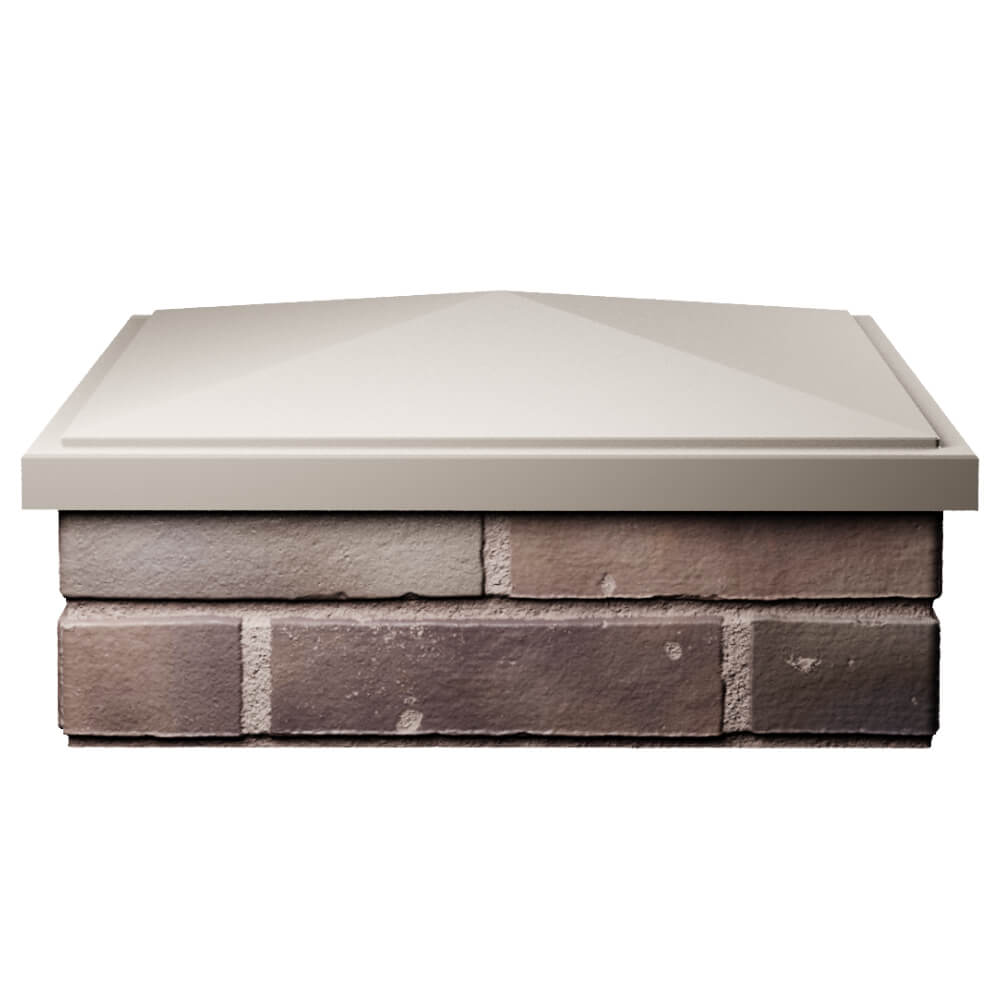 Колпак Zking БонаМоно Бежевый на столб 2х2 кирпича (515х515, 530х530мм) Тверь фото