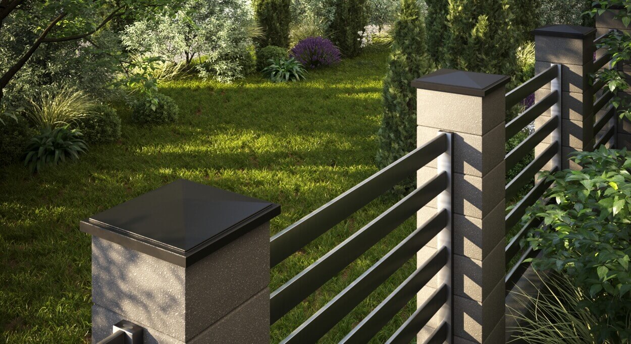 Колпак Zking БонаМоно Коричневый на столб 1.5х1.5 кирпича (385х385, 400х400мм) в Твери фото