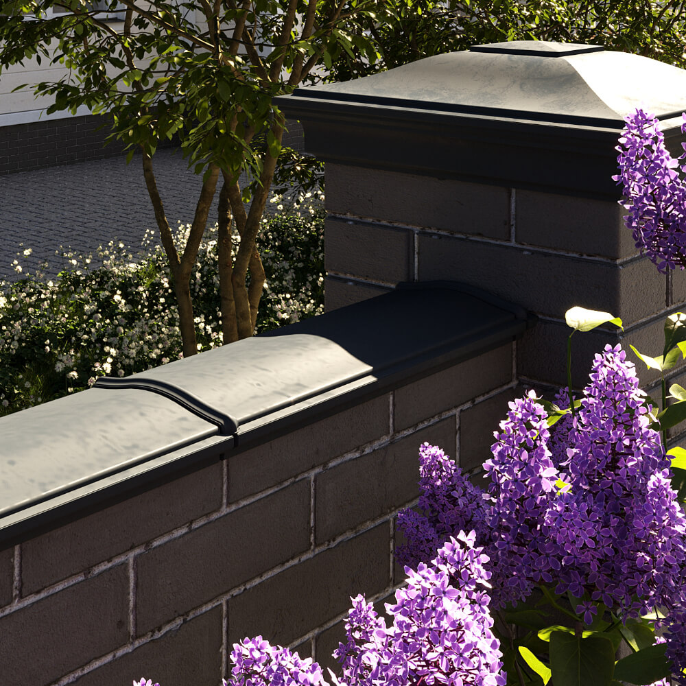 Парапет Zking Монблан Черный посадка на 0.5 кирпича (130мм) в Твери фото