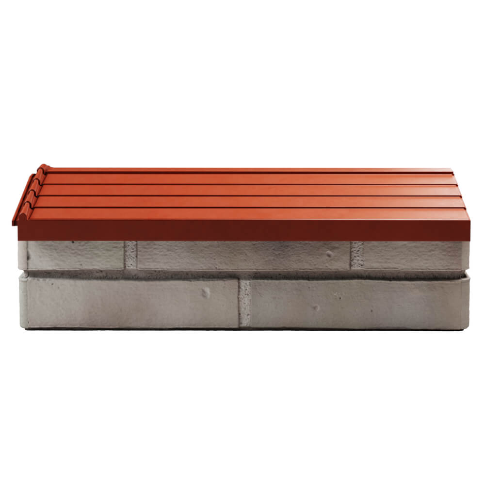 Парапет Zking Бона ХайТек Красный с посадкой на 1 кирпич (200/225/255мм) в Твери фото