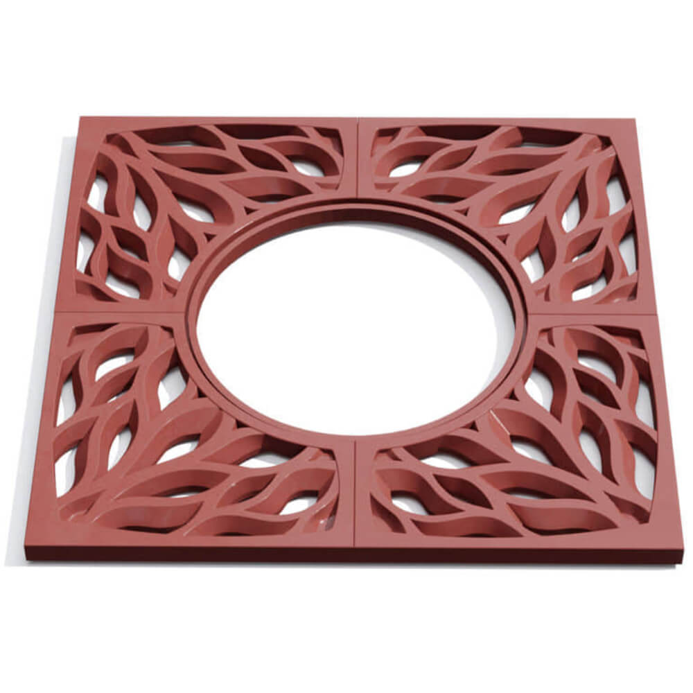 Приствольная решетка для дерева ZKING CRUST 1.2х1.2м Красная Тверь фото