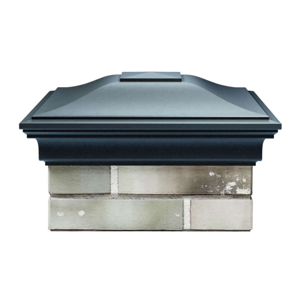 Колпак Zking Монблан Серый на столб 1.5х1.5 еврокирпича 0.7НФ (355х355мм) Тверь фото