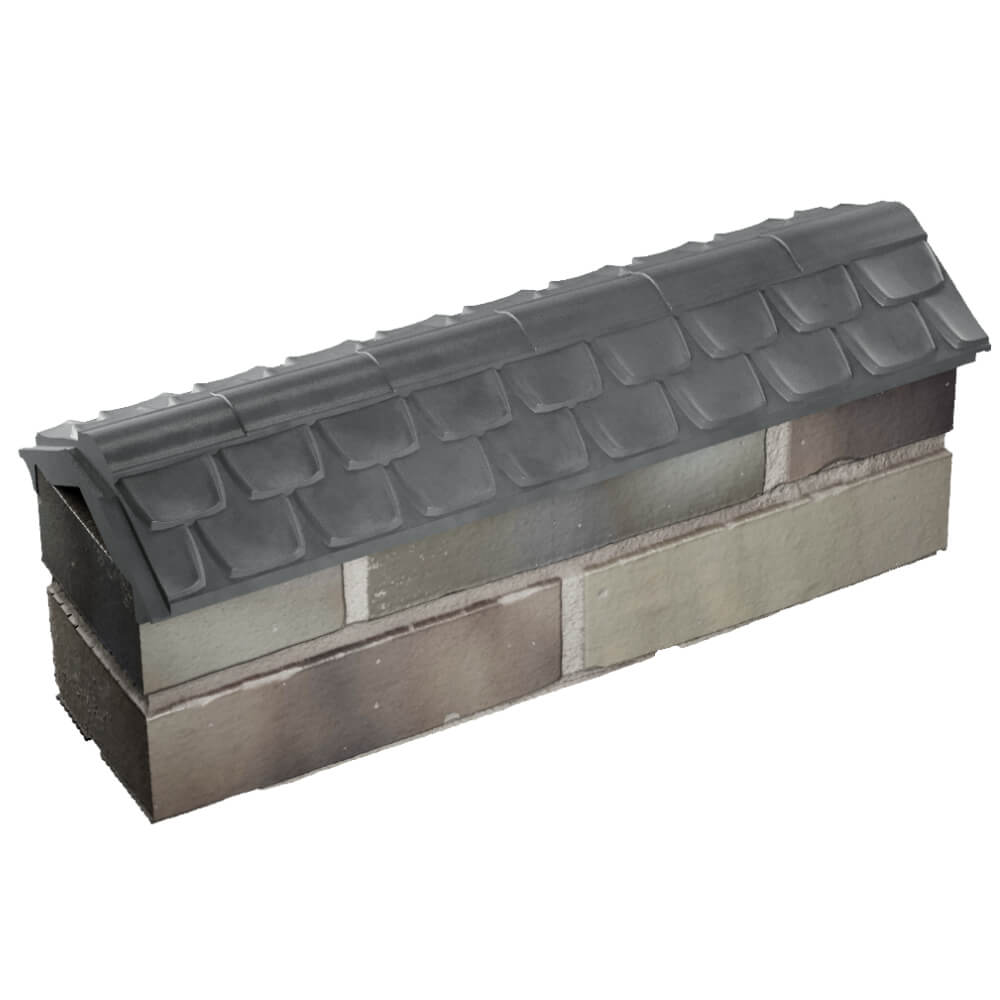 Парапет Zking Эльбрус Серый с посадкой на 0.5 кирпича (130мм) в Твери фото