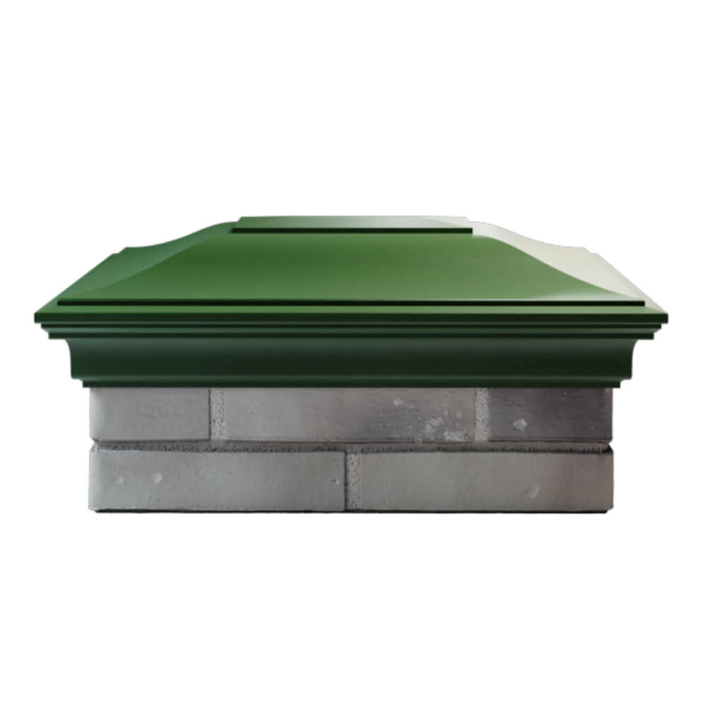 Колпак Zking Монблан Зеленый на столб 2х1.5 кирпича (515х385мм) в Твери фото