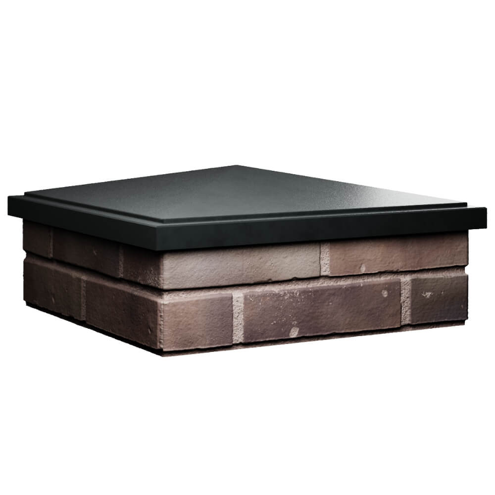 Колпак Zking БонаМоно Черный на столб 2х2 кирпича (515х515, 530х530мм) в Твери фото