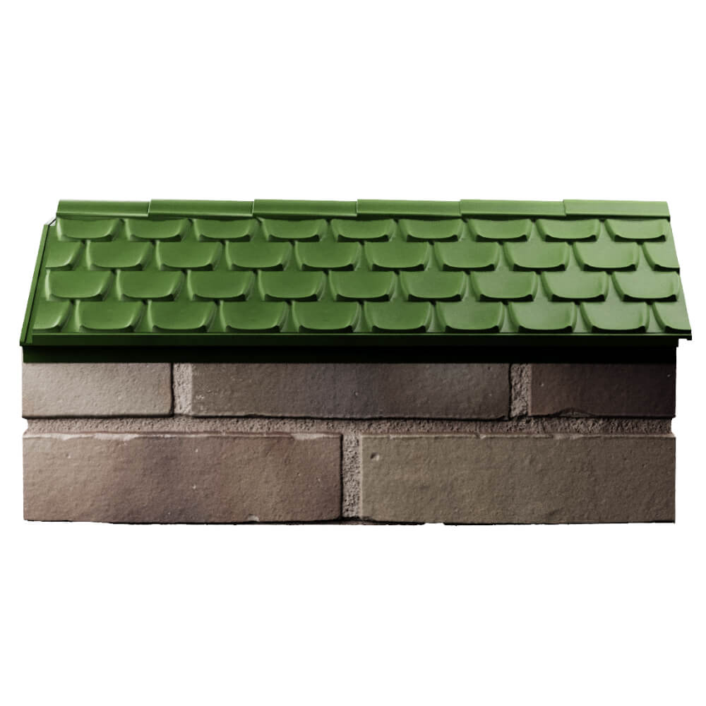Парапет Zking Эльбрус Зеленый с посадкой на 1 кирпич (255мм) в Твери фото