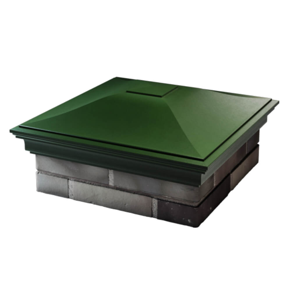 Колпак Zking Монблан Зеленый на столб 2х2 кирпича (515х515мм) в Твери фото