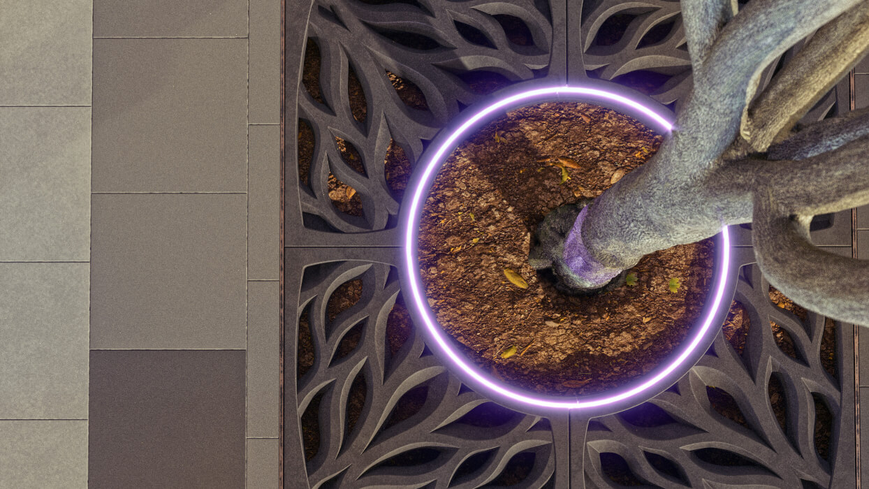 Приствольная решетка для дерева ZKING CRUST 1.2х1.2м Черная в Твери фото