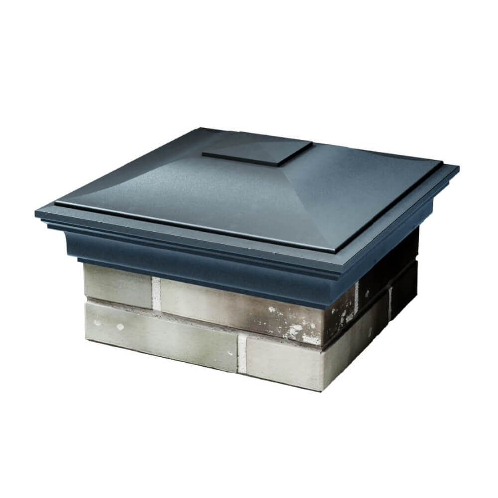 Колпак Zking Монблан Серый на столб 1.5х1.5 еврокирпича 0.7НФ (355х355мм) в Твери фото