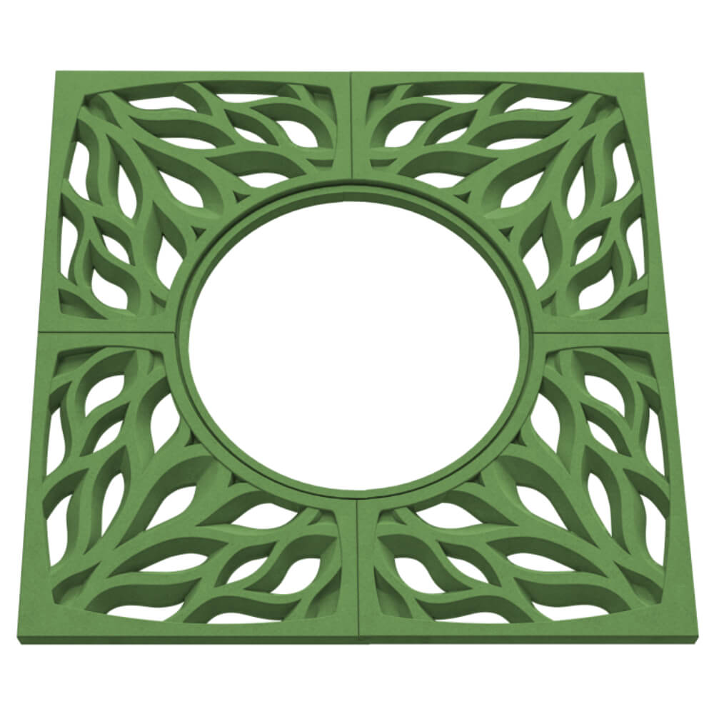 Приствольная решетка для дерева ZKING CRUST 1.2х1.2м Зеленая в Твери фото