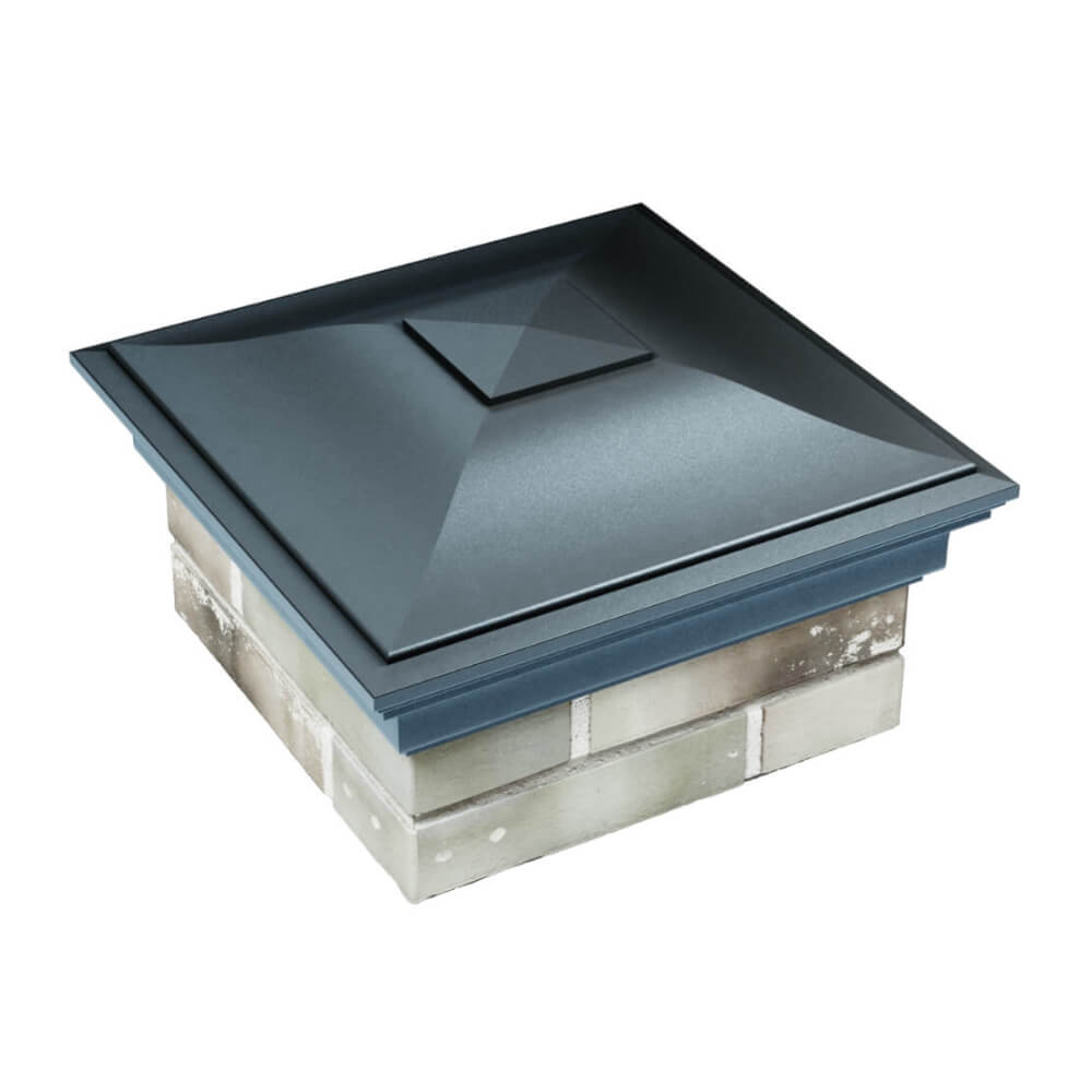 Колпак Zking Монблан Серый на столб 1.5х1.5 еврокирпича 0.7НФ (355х355мм) в Твери фото