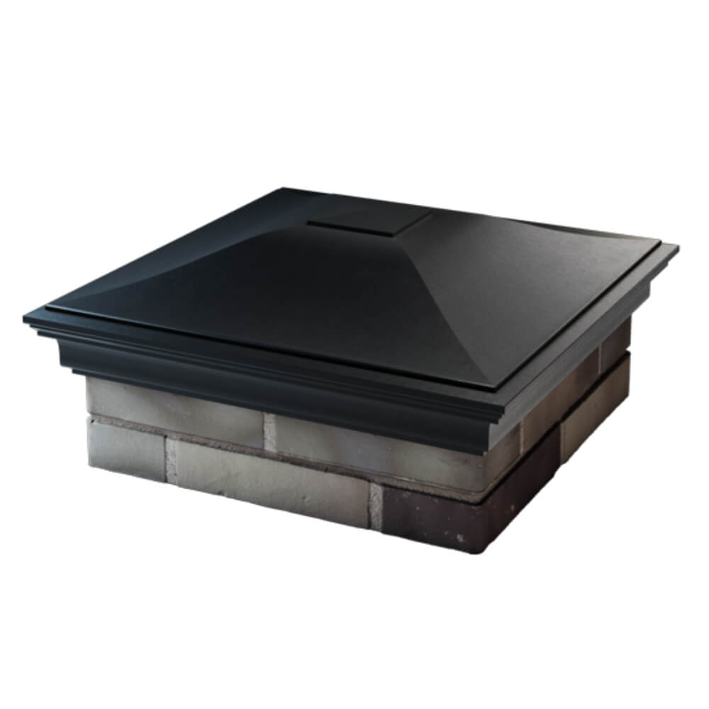 Колпак Zking Монблан Черный на столб 2х2 кирпича (515х515мм) в Твери фото