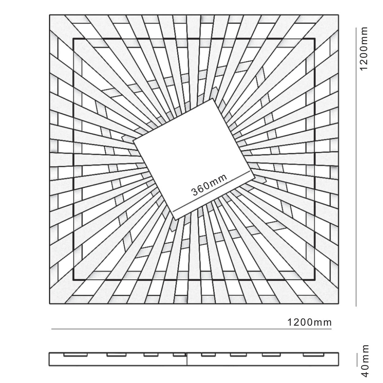 Приствольная решетка для дерева ZKING ATMOSPHERE 1.2х1.2м Черная в Твери фото