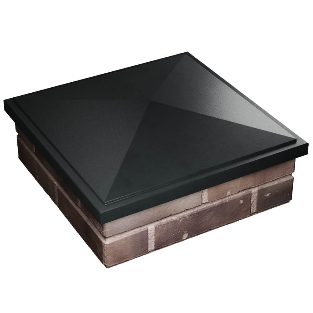 Колпак Zking БонаМоно Черный на столб 2х2 кирпича (515х515, 530х530мм) в Твери фото