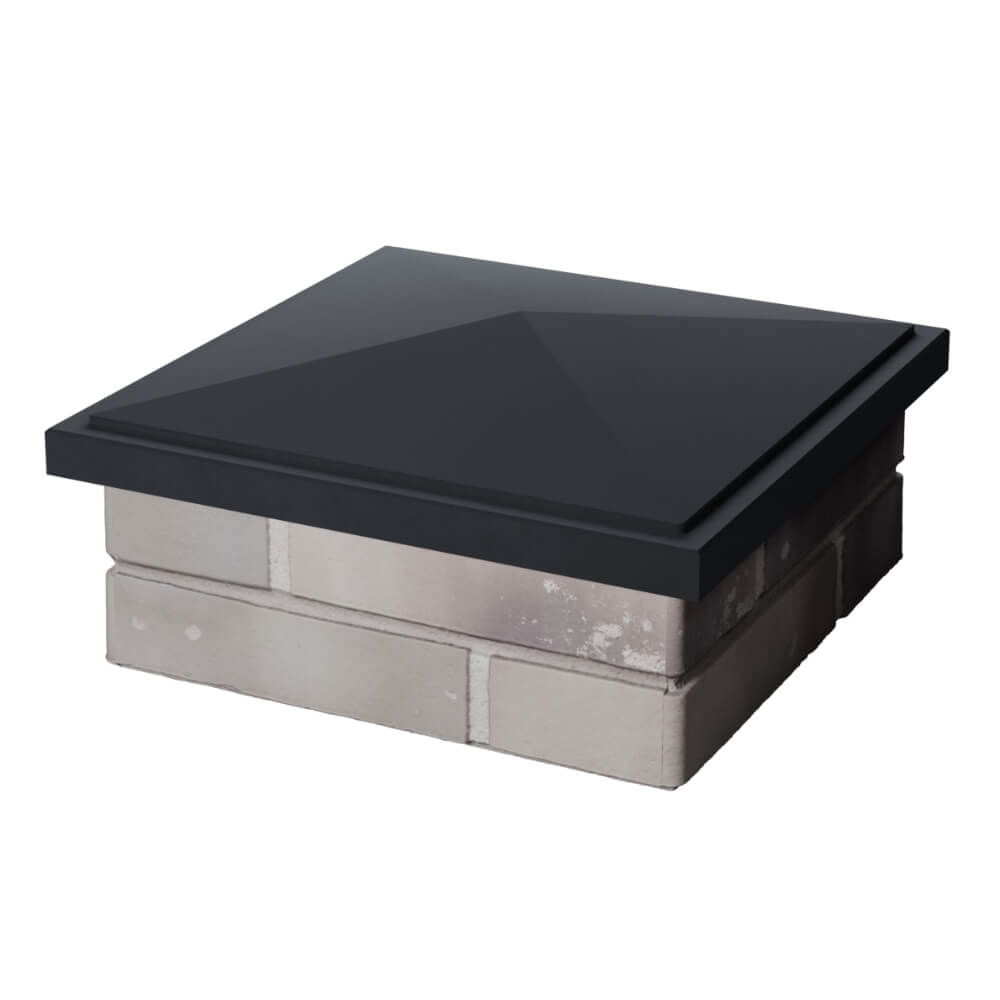 Колпак Zking БонаМоно Серый на столб 1.5х1.5 кирпича (385х385, 400х400мм) в Твери фото