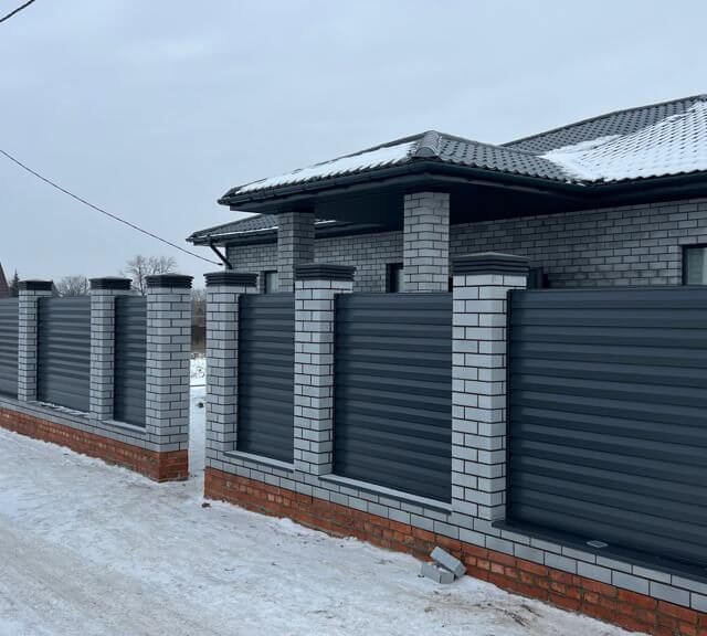 Колпак Zking Бона ХайТек Серый на столб 1.5х1.5 кирпича (385х385мм) в Твери фото