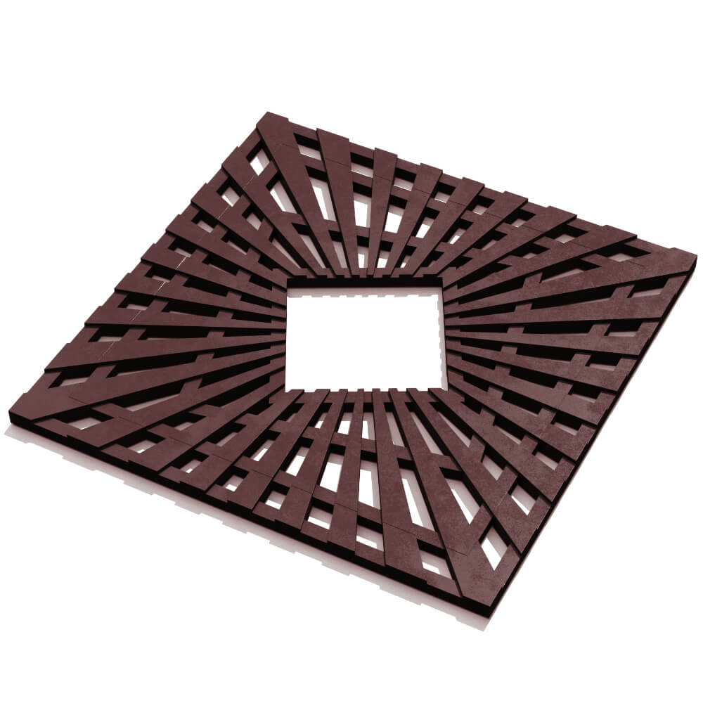 Приствольная решетка для дерева ZKING ATMOSPHERE 1.2х1.2м Коричневая в Твери фото