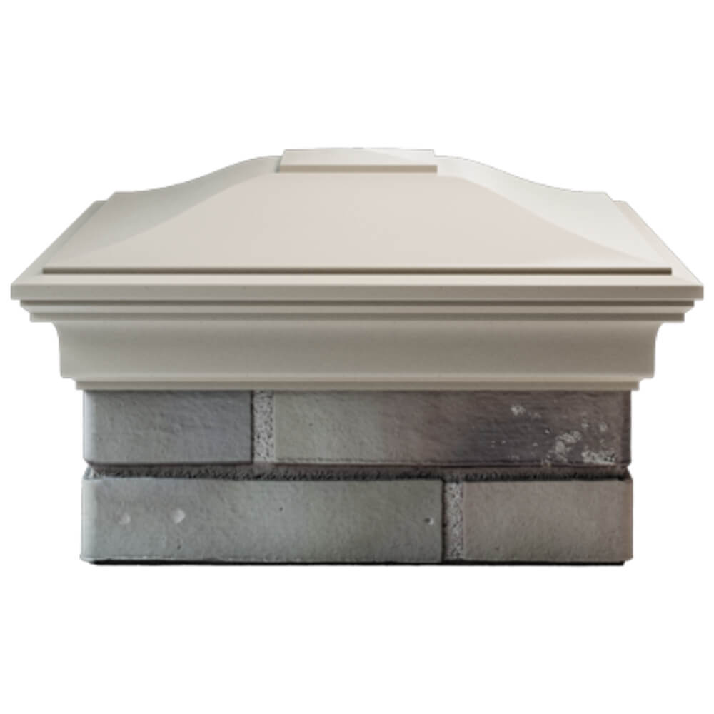 Колпак Zking Монблан Бежевый на столб 1.5х1.5 кирпича (385х385мм) Тверь фото