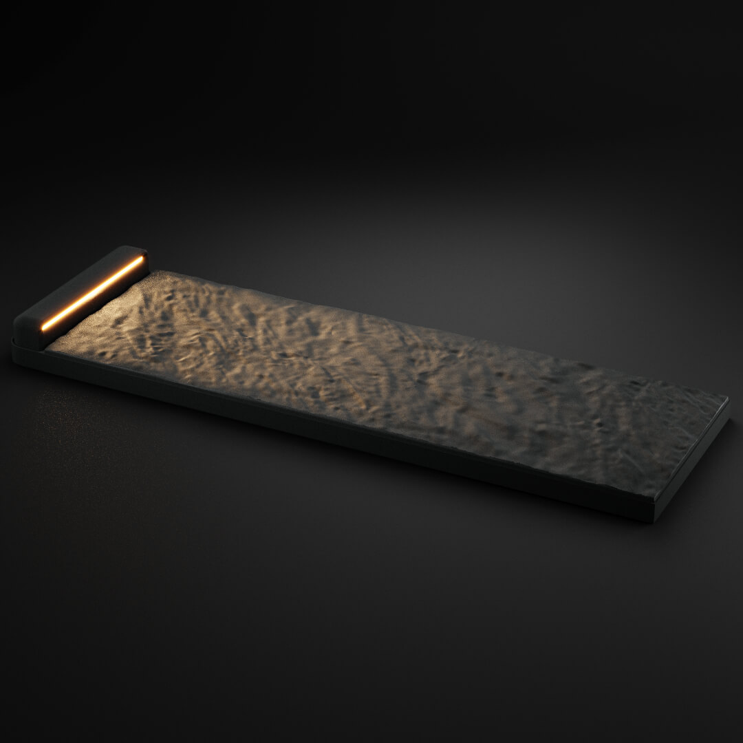 LED Светильник для шаговой плиты STONE Графитовый Серый 330х75х98мм в Твери фото