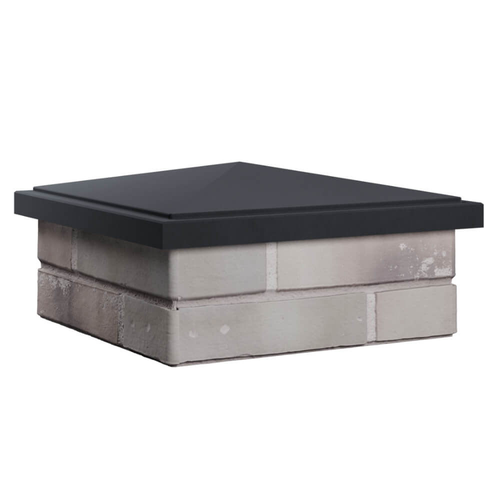 Колпак Zking БонаМоно Серый на столб 1.5х1.5 кирпича (385х385, 400х400мм) в Твери фото