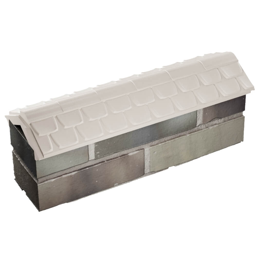 Парапет Zking Эльбрус Бежевый с посадкой на 0.5 кирпича (130мм) в Твери фото