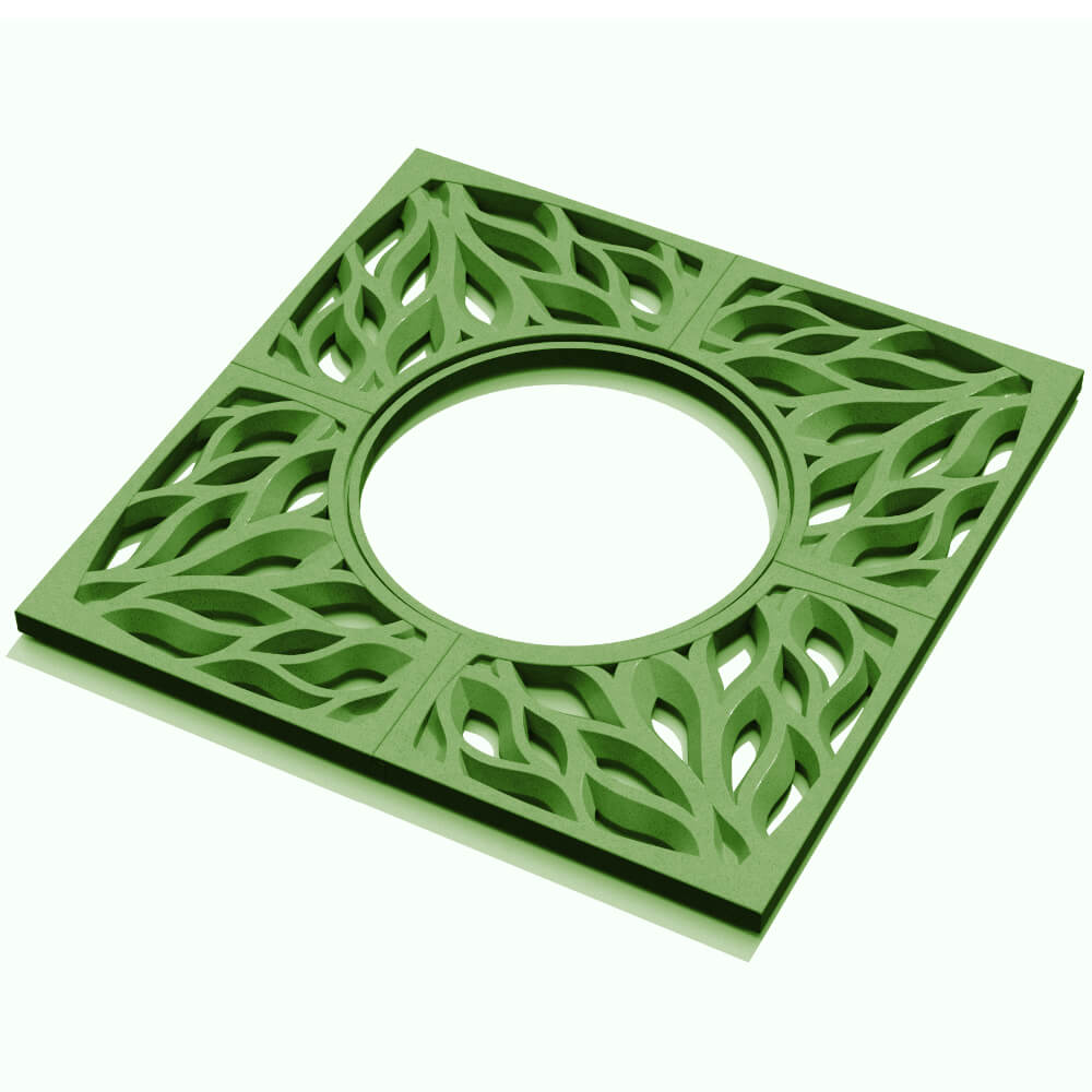 Приствольная решетка для дерева ZKING CRUST 1.2х1.2м Зеленая в Твери фото