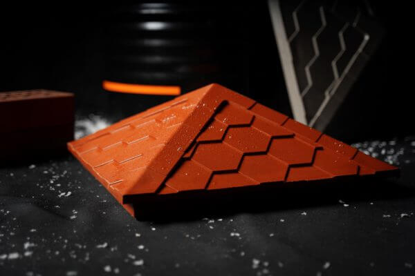 Колпак Zking Эверест Красный на столб 1.5х1.5 кирпича (390х390мм) в Твери фото