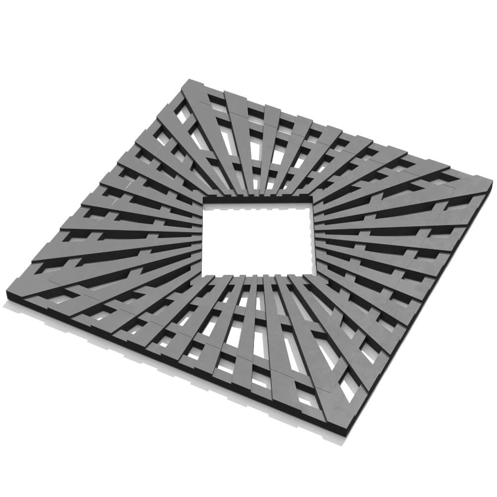 Приствольная решетка для дерева ZKING ATMOSPHERE 1.2х1.2м Серая в Твери фото