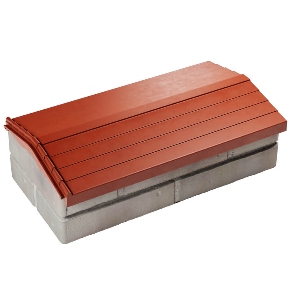 Парапет Zking Бона ХайТек Красный с посадкой на 1 кирпич (200/225/255мм) в Твери фото