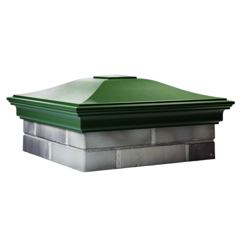 Колпак Zking Монблан Зеленый на столб 2х2 кирпича (515х515мм) в Твери фото