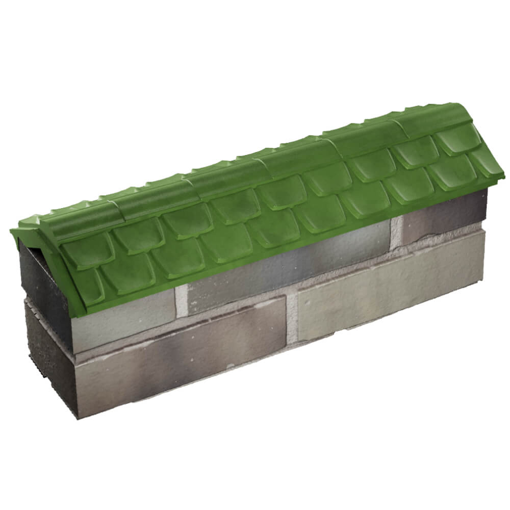 Парапет Zking Эльбрус Зеленый с посадкой на 0.5 кирпича (130мм) в Твери фото
